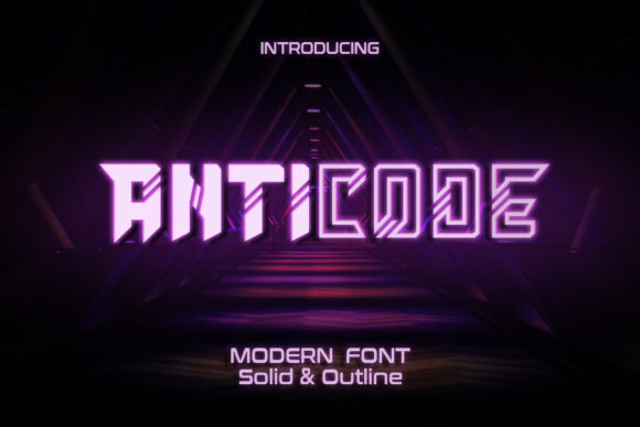 Anticode: A Bold Display Font for High-Impact Design