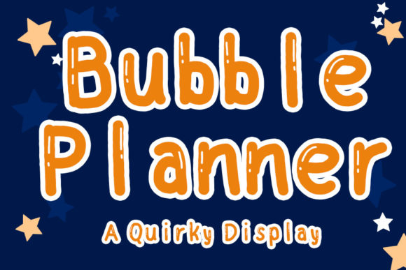 Bubble Planner: A Whimsical Typography Solution for Joyful Design