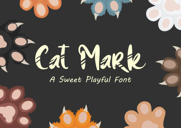 Cat Mark: The Playful Display Font for Creative Projects
