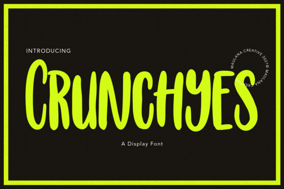 Crunchyes: The Playful Display Font That Adds Instant Charm