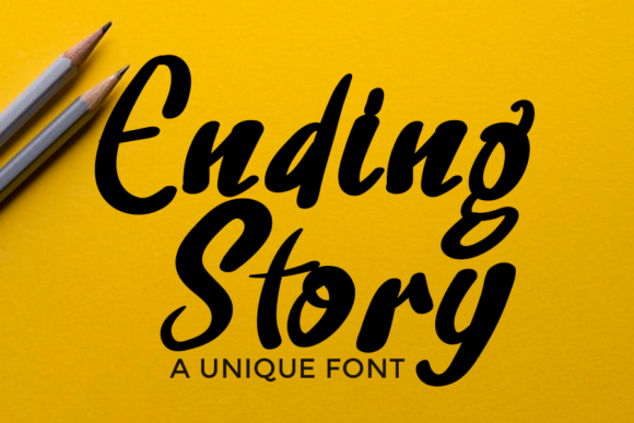 Ending Story: A Sharp Display Font for Modern Design