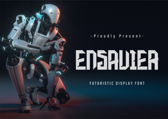 Ensavier: A Futuristic Display Font for Modern Projects