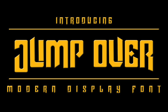 Jump Over: Bold Typography for Impactful Design