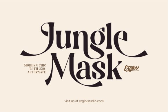 Jungle Mask Font Evaluation