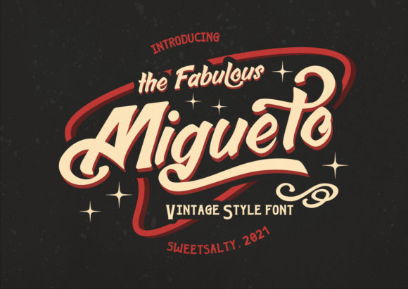 Migueto: Bold Typography for Nostalgic Branding