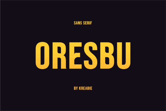 Oresbu: Strategic Typography for Bold, Modern Branding