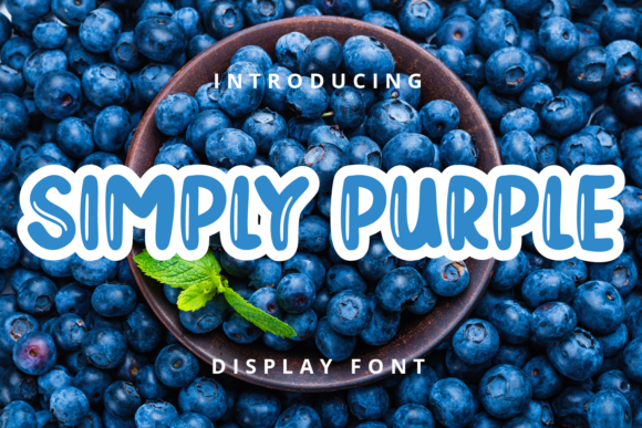 Simply Purple: A Creative Display Font for Modern Designers