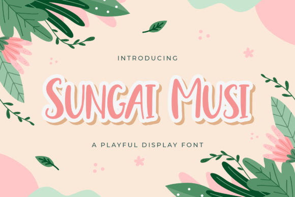Sungai Musi: A Playful Display Font for Engaging Designs