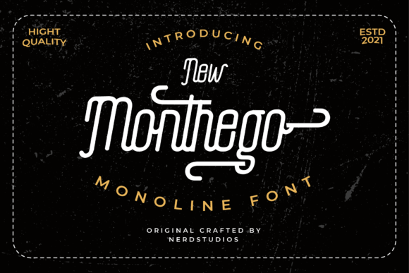 The Monthego: A Vintage Display Font for Distinctive Design