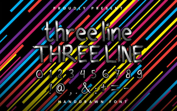 Three Line Font: Elevating Modern Design with Techno Aesthetics